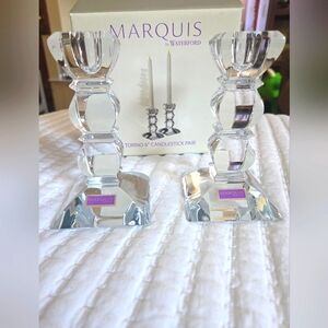 Marquis by Waterford Torino 6" Candlestick Pair NWT